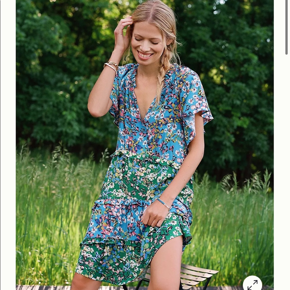 Anthropologie Robin Tiered Mini Dress